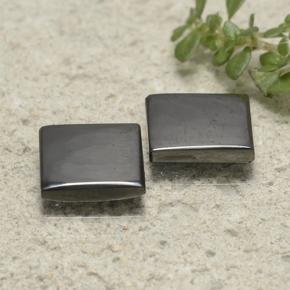 4.91 ctw Gray Hematite Stones, Natural Hematite in Square Cabochon Shape for Sale