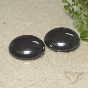 80.74 ctw Gray Hematite Stones, Natural Hematite in Round Cabochon Shape for Sale