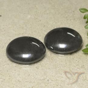 65.25 ctw Gray Hematite Stones, Natural Hematite in Round Cabochon Shape for Sale