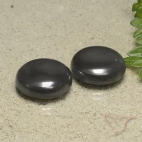 42.45 ctw Gray Hematite Stones, Natural Hematite in Round Cabochon Shape for Sale