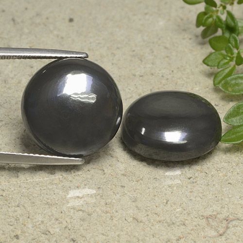 40.08 ct Round Hematite, 16.3 mm From Brazil, Photo A