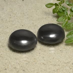 32.54 ctw Gray Hematite Stones, Natural Hematite in Round Cabochon Shape for Sale