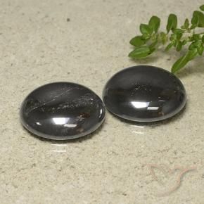 65.53 ctw Gray Hematite Stones, Natural Hematite in Round Cabochon Shape for Sale