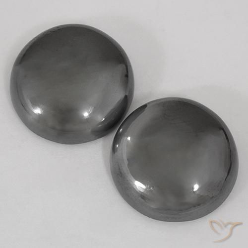 45.07 ct Round Hematite, 16.4 mm From Brazil, Photo A