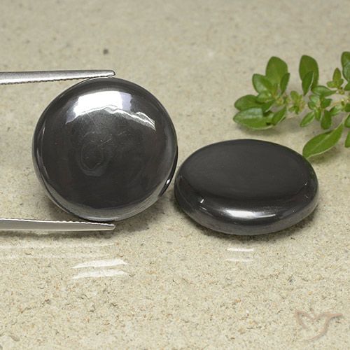 55.11 ct Round Hematite, 19.7 mm From Brazil, Photo A