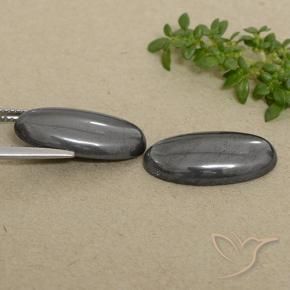 Hematite Gemstones in 18.1 x 9.1 mm Size for Sale, Hematite Stones in Grey Color