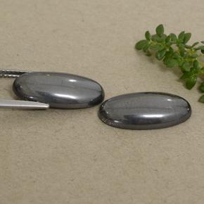 Hematite Gemstones in 18.1 x 9 mm Size for Sale, Hematite Stones in Dark Gray Color