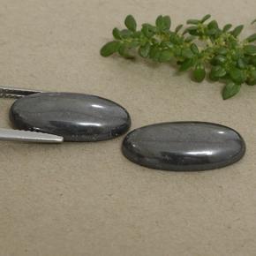 Hematite Gemstones in 18.1 x 9.1 mm Size for Sale, Hematite Stones in Black Gray Color