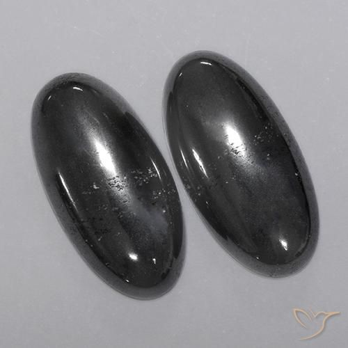 Hematite Gemstones in 18 x 9.1 mm Size for Sale, Hematite Stones in Black Gray Color