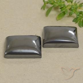 57.73 ctw Gray Hematite Stones, Natural Hematite in Baguette Cabochon Shape for Sale