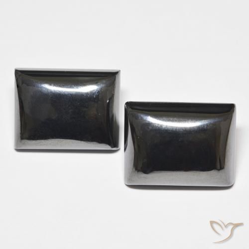 48.47 ct Baguette Hematite, 17.5 x 13.5 mm From Brazil, Photo A