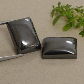 48.80 ctw Gray Hematite Gemstones, Hematite Gems in Baguette Cabochon Shape for Sale.