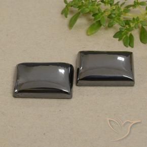 49.08 ctw Gray Hematite Stones, Natural Hematite in Baguette Cabochon Shape for Sale
