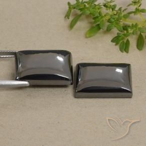 Hematite Gemstones in 18.4 x 14.1 mm Size for Sale, Hematite Stones in Medium Grey Color