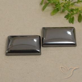 57.51 ctw Gray Hematite Stones, Natural Hematite in Baguette Cabochon Shape for Sale