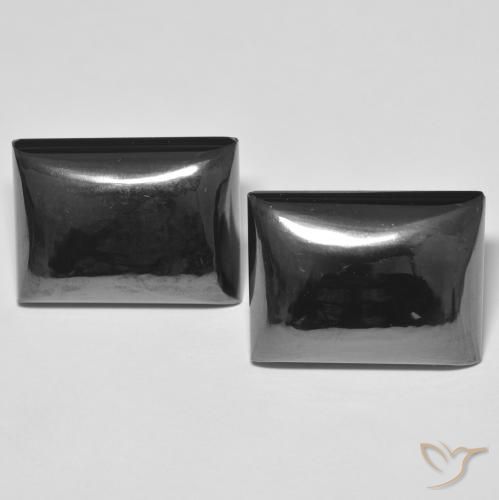 56.12 ct Baguette Hematite, 19.7 x 14.6 mm From Brazil, Photo A