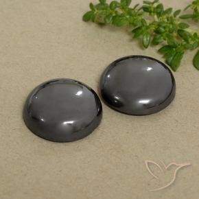 42.52 ctw Gray Hematite Stones, Natural Hematite in Round Cabochon Shape for Sale
