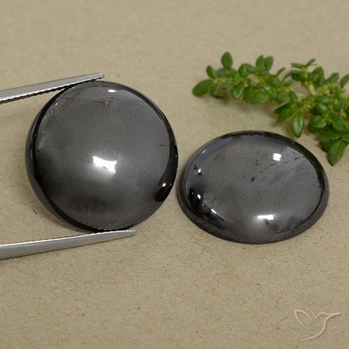 66.67ctw Natural Medium Grey Hematite, Round, Opaque