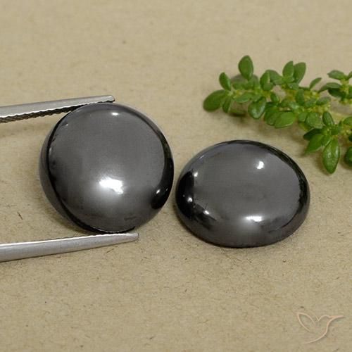 30.8 ct Round Hematite, 14.1 mm From Brazil, Photo A