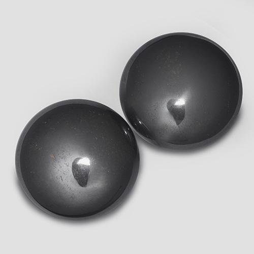 64.57 ctw Gray Hematite Stones, Natural Hematite in Round Cabochon Shape for Sale