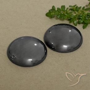 66.33 ctw Gray Hematite Stones, Natural Hematite in Round Cabochon Shape for Sale