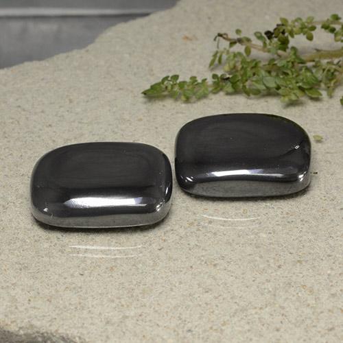 117.62 ctw Gray Hematite Stones, Natural Hematite in Cushion Cabochon Shape for Sale