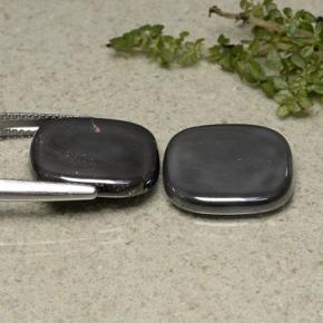 Hematite Gemstones in 16 x 16 mm (calibrated) Size for Sale, Hematite Stones in Dark Gray Color