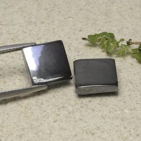6.6ct Square Cabochon Black Gray Hematite for sale thumb image of 6.6ct Square Cabochon Black Gray Hematite (ID: 491773)