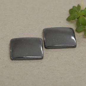 9.80 ctw Gray Hematite Stones, Natural Hematite in Square Cabochon Shape for Sale