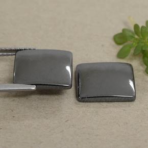 Hematite Gemstones in 11 x 11 mm (calibrated) Size for Sale, Hematite Stones in Black Gray Color