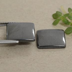 Hematite Gemstones in 11 x 11 mm (calibrated) Size for Sale, Hematite Stones in Medium Grey Color