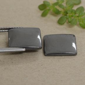 Hematite Gemstones in 11 x 11 mm (calibrated) Size for Sale, Hematite Stones in Black Gray Color