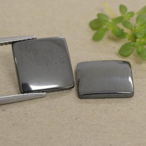 4.8ct Square Cabochon Black Gray Hematite for sale thumb image of 4.8ct Square Cabochon Black Gray Hematite (ID: 491875)