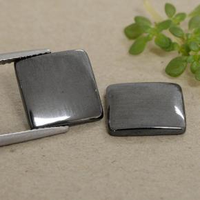 4.9ct Square Cabochon Black Gray Hematite Gem for sale 4.9ct Square Cabochon Black Gray Hematite Gem (ID: 491876)
