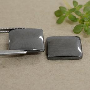Hematite Gemstones in 11 x 11 mm (calibrated) Size for Sale, Hematite Stones in Black Gray Color