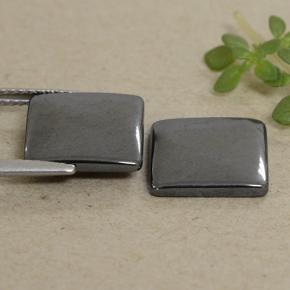 Hematite Gemstones in 11 x 11 mm (calibrated) Size for Sale, Hematite Stones in Black Gray Color