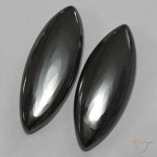 27.52 ctw Gray Hematite Stones, Natural Hematite in Marquise Cabochon Shape for Sale
