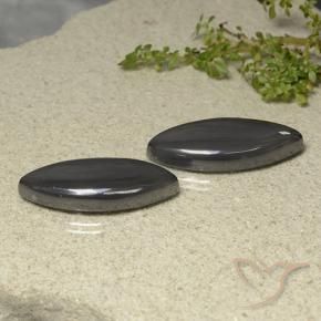 55.42 ctw Gray Hematite Stones, Natural Hematite in Marquise Cabochon Shape for Sale