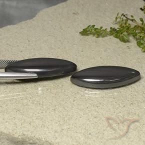 Hematite Gemstones in 29.7 x 13 mm Size for Sale, Hematite Stones in Medium Grey Color