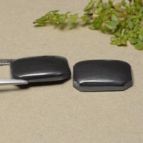 Hematite Gemstones in 15.3 x 10.7 mm Size for Sale, Hematite Stones in Black Gray Color