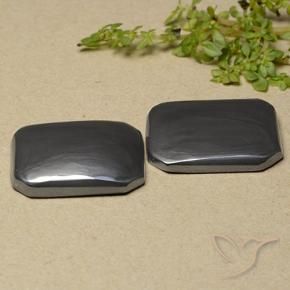 37.51 ctw Gray Hematite Stones, Natural Hematite in Octagon Cabochon Shape for Sale