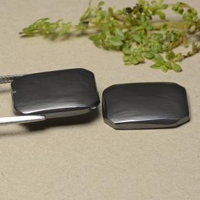 Hematite Gemstones in 18.8 x 14.1 mm Size for Sale, Hematite Stones in Black Gray Color