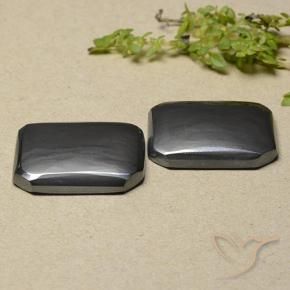 36.84 ctw Gray Hematite Stones, Natural Hematite in Octagon Cabochon Shape for Sale