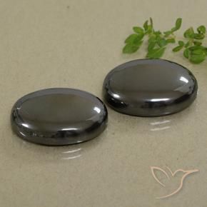 66.71 ctw Gray Hematite Stones, Natural Hematite in Oval Cabochon Shape for Sale