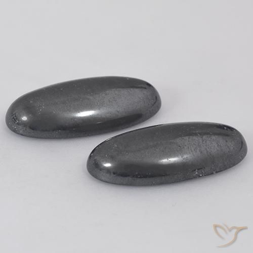 Hematite Gemstones in 18 x 9 mm Size for Sale, Hematite Stones in Grey Color