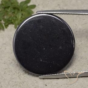 39.37 ct Gray Hematite Stone, Natural Hematite in Round Cabochon Shape for Sale