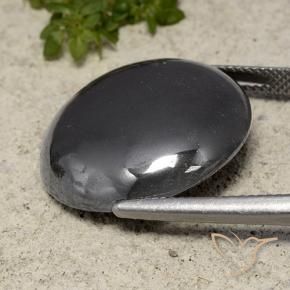 Hematite Gemstone in 21.5 mm Size for Sale, Hematite Stone in Black Gray Color