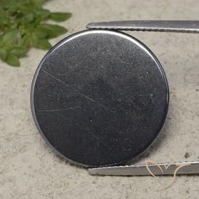 Hematite Gemstone in 20 mm (calibrated) Size for Sale, Hematite Stone in Dark Gray Color