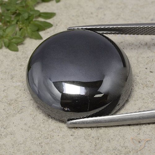 40.32 ct Round Hematite, 21.8 mm From Brazil, Photo A