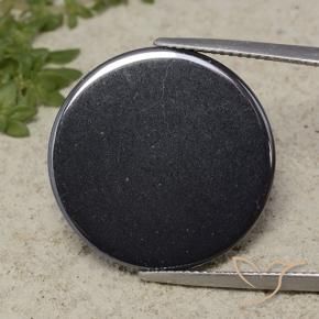 Hematite Gemstone in 21.8 mm Size for Sale, Hematite Stone in Black Gray Color
